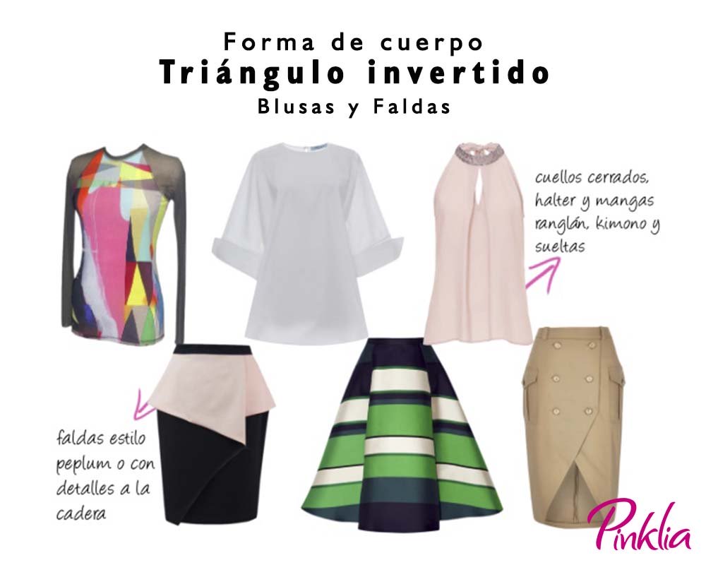 forma-cuerpo-v-blusas-faldas