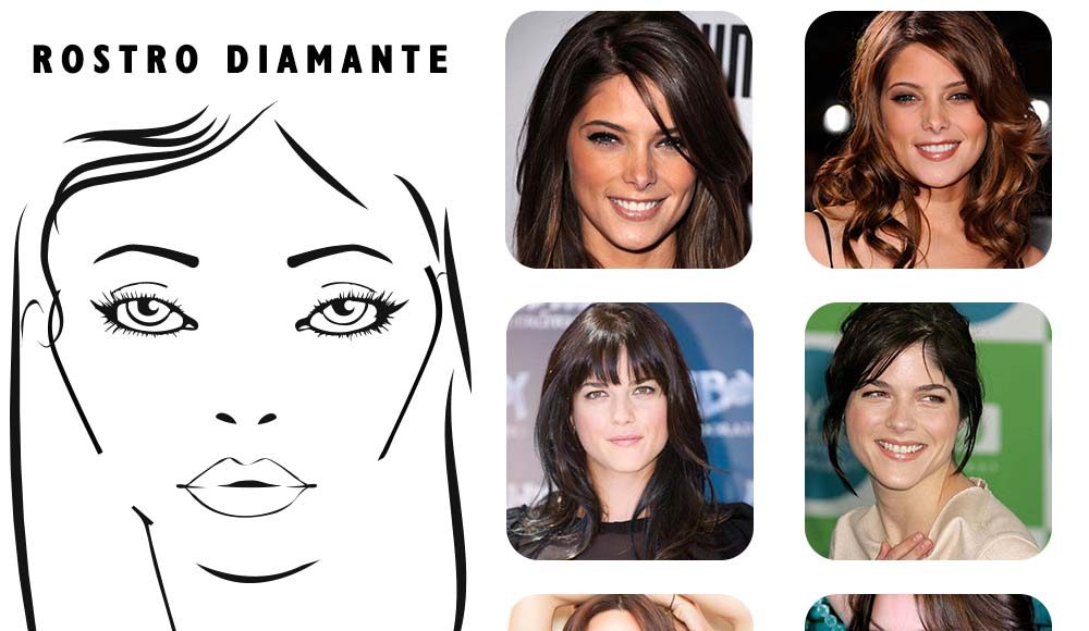 Los mejores cortes de pelo y estilos de peinados para mujeres con forma de cara diamante