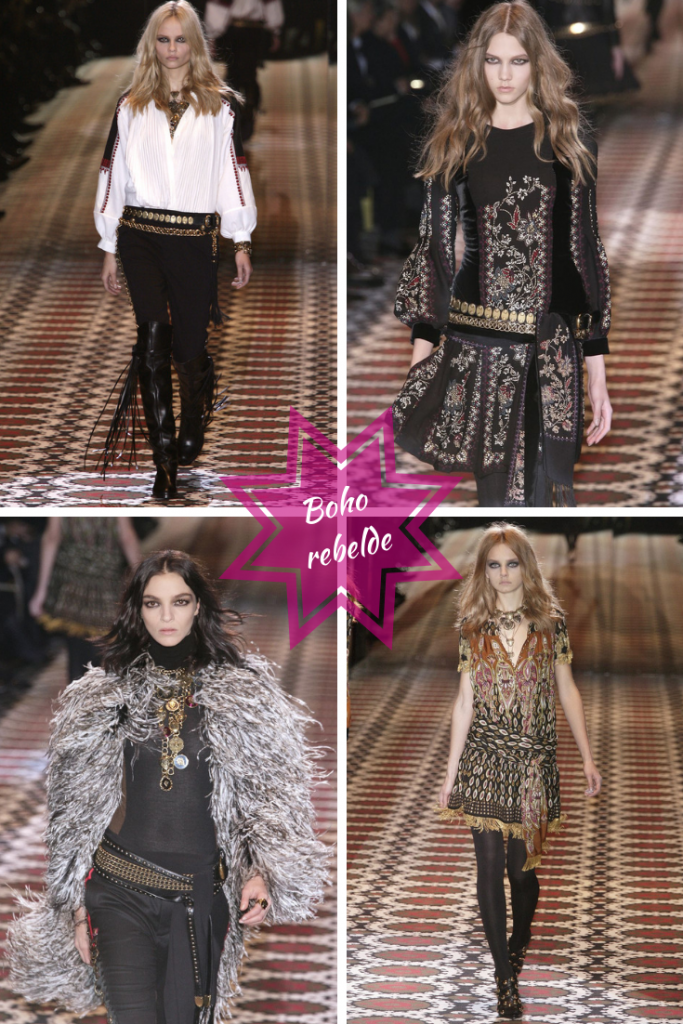 Colección otoño invierno 2008 Gucci. Un estilo bohemio con una marcada tendencia rockera. Otra interpretación de estilo